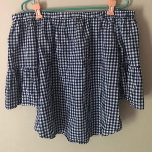 Charming Charlie’s Gingham tub top